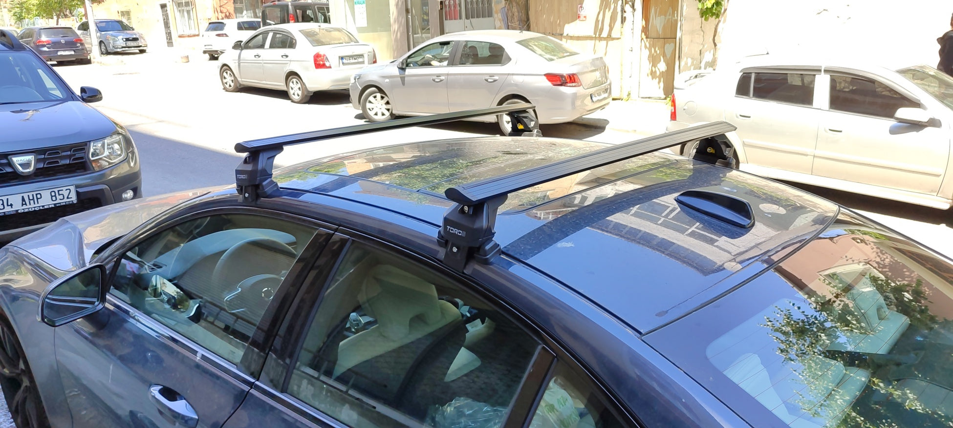 For Volvo S60 Sedan Roof Rack Cross Bar Normal Roof Alu Black 2019- Up For Volvo S60 Sedan Roof Rack Cross Bar Normal Roof Alu Black 2019- Up